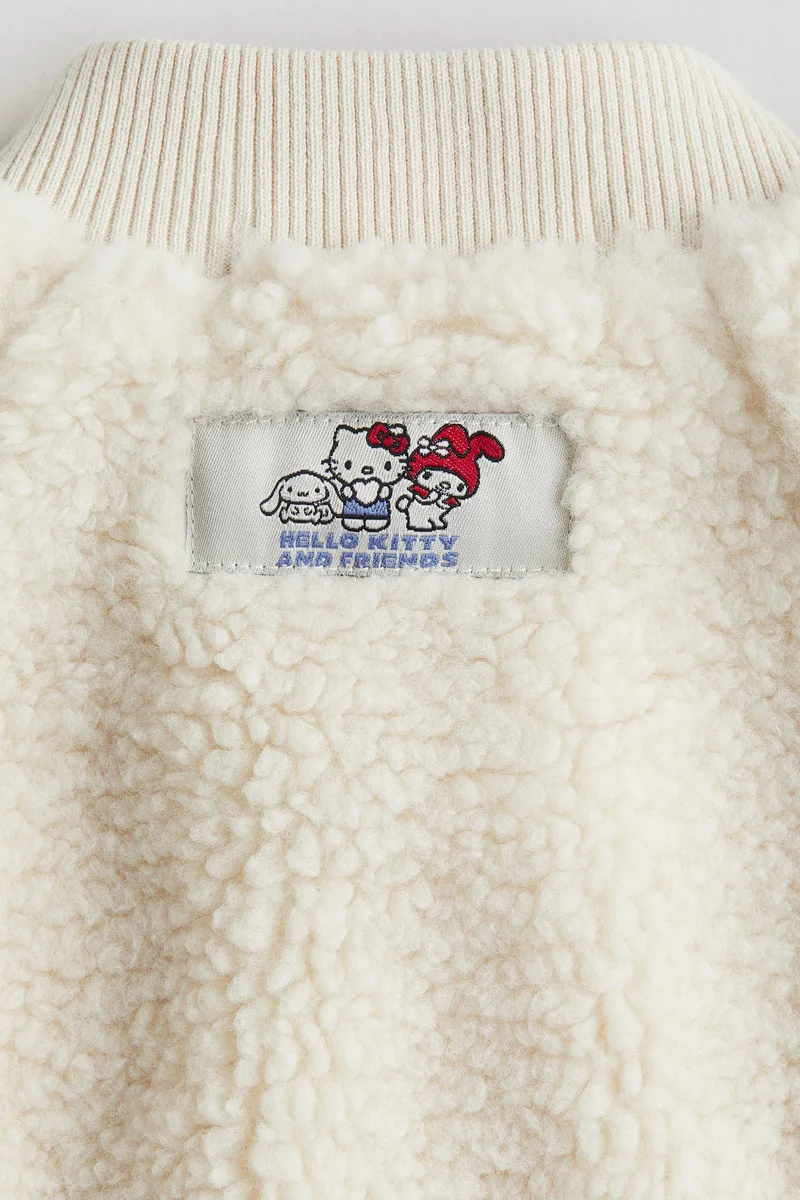 اتش اند ام Appliquéd teddy bomber jacket