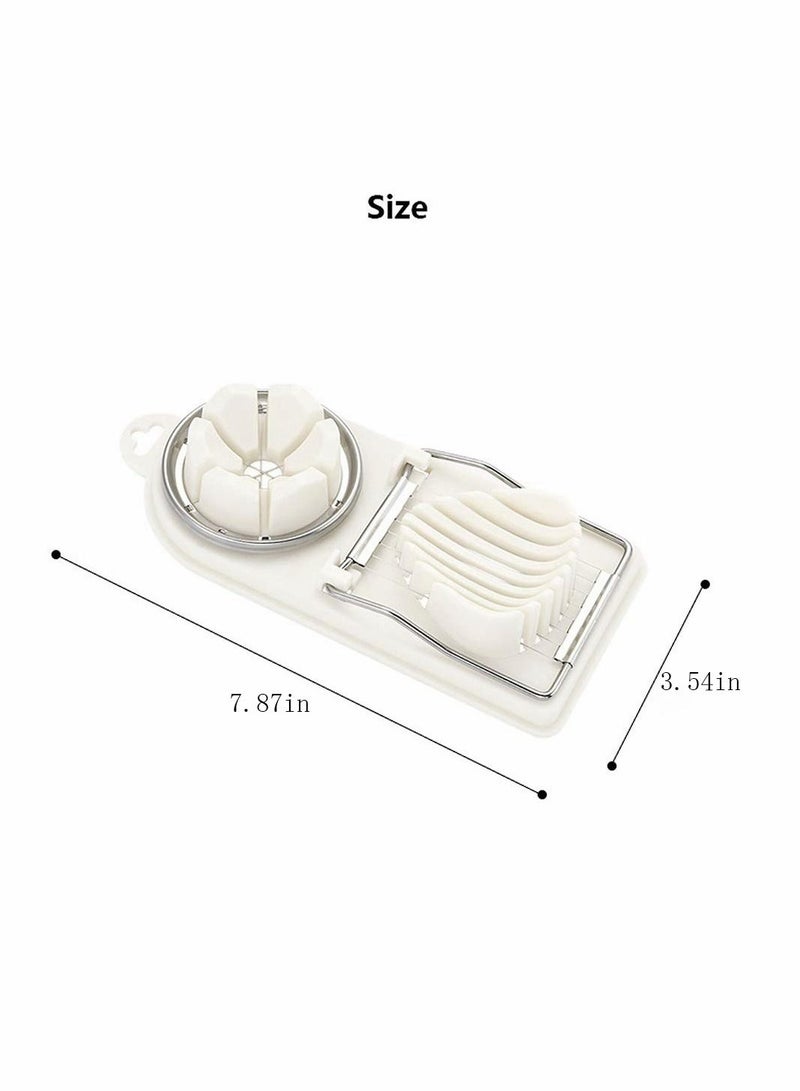Excefore Egg Slicer, Egg Slicer for Hard Boiled Eggs, Stainless Steel Wire Egg Slicer,with 2 Slicing Styles, Heavy Duty Aluminium Egg Cutter Dishwasher Safe for Egg Strawberry Soft Fruit  - Image 5
