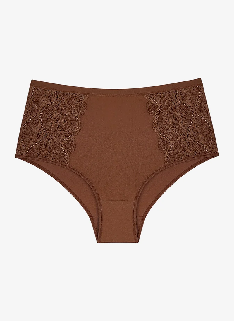 بنتي Women Essentials Highwaist Slip Brown Briefs