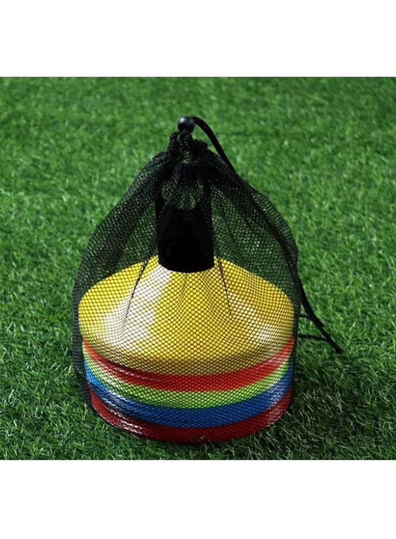 50 Pack Soccer Training Cones - Agility Cones with Carry Bag, Sturdy Disc Cones for Sports Training, Soccer, Football, Basketball, Indoor Outdoor Sports, Festive Events, Field Cone Markers - Image 4