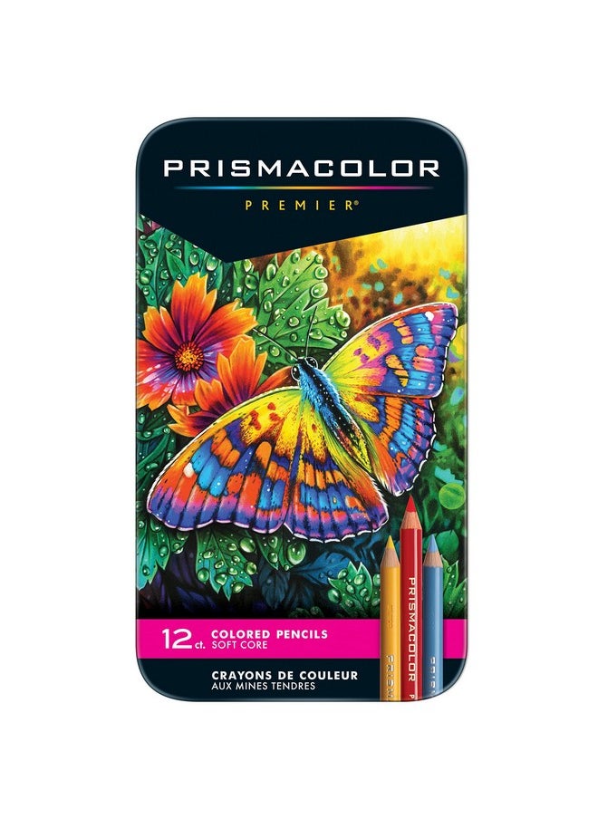 Prismacolor أقلام رصاص ملونة ممتازة، لينة الأساسية، 12 حزمة  - Image 1