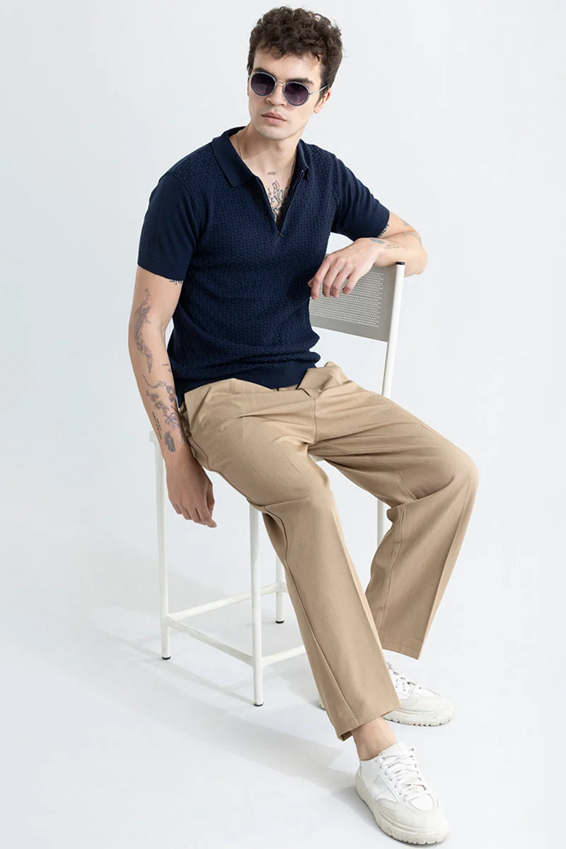 SNITCH Nova Navy Blue Polo T-Shirt