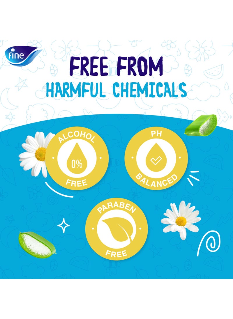 Fine Baby Hypoallergenic And Gentle For All Skin Types All Body Wipes 24 x 72 Wipes  - Image 4