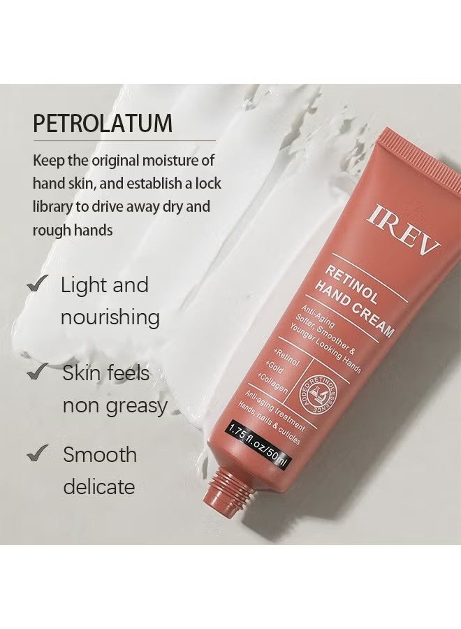 ايريف كريم اليدين بالريتينول، لوشن مرطب مضاد للشيخوخة مع الكولاجين، مرطب بالريتينول لليدين المتقدمين في العمر والجافة والمتشققة، للعناية وحماية البشرة والأظافر والبشرة المحيطة بالأظافر 50 مل - Image 5
