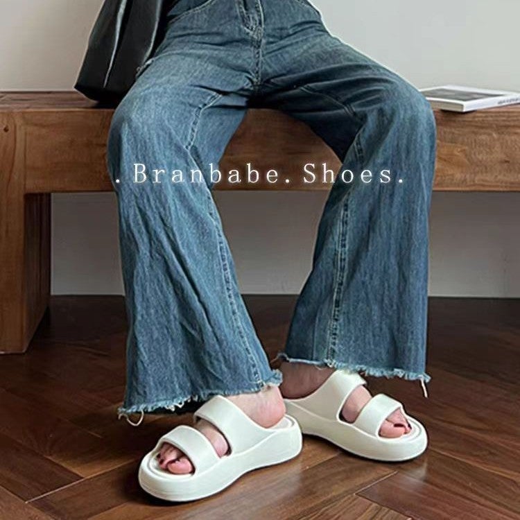 Women's Cloud Slides Thick Sole Platform Sandals 2025 New Beach Slippers - Image 5