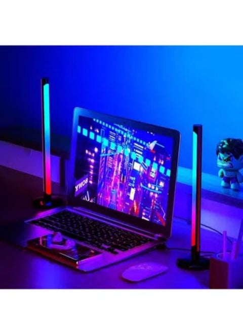 Smart RGB LED Light Bars, Ambient Lighting, Bluetooth Monitor Flow Light Bars with APP Control, Color Gaming Light Bar for TV/Room Decoration/Movie/PC.