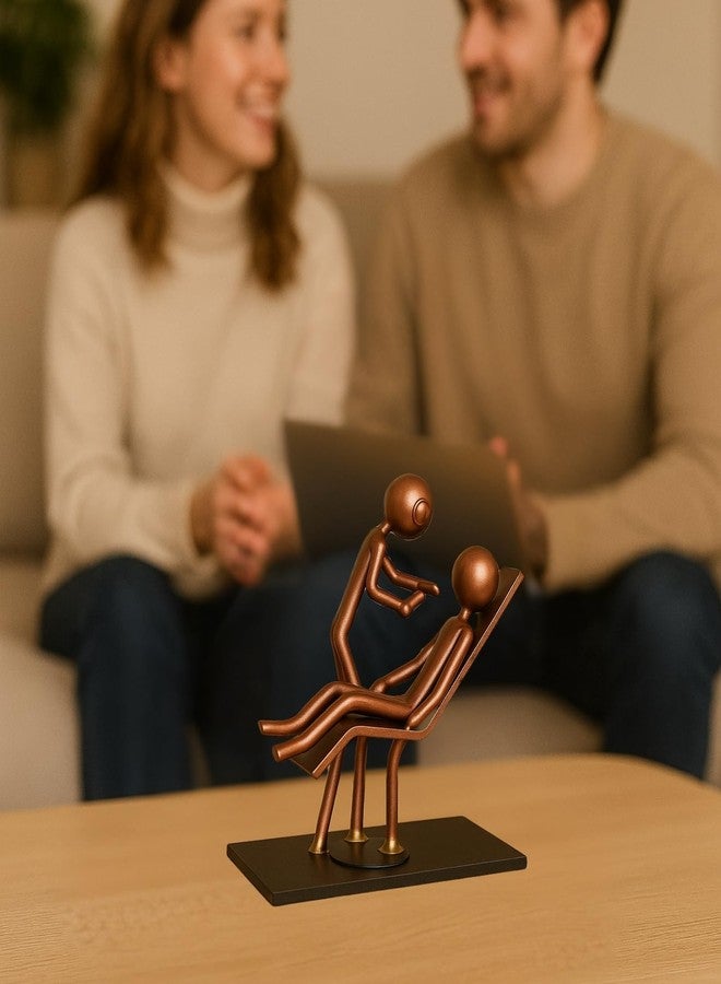Gute Dentist Craft Handmade Figurine – 4" L x 4" H – Recycled Metal Sculpture & Hand Welded Bronze Finish Art Gift – Desk Accessories, Dental Office Decor & Dentist Appreciation Gifts for Men and Women - Image 5