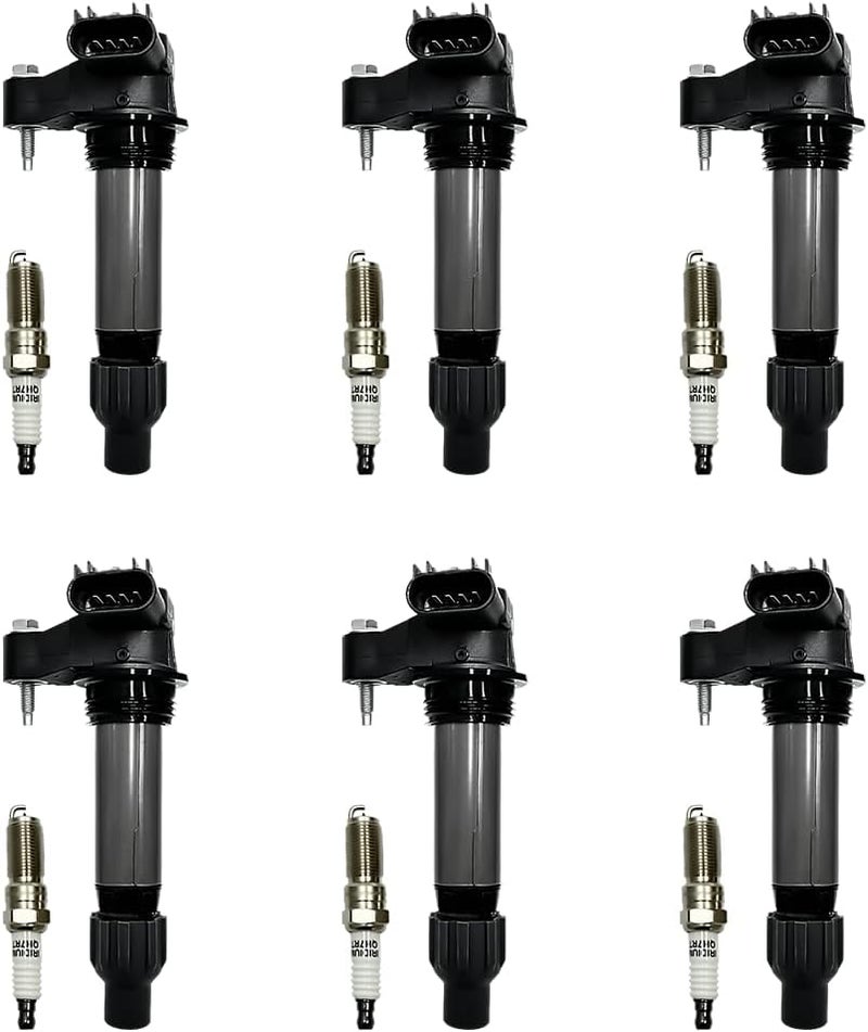 NITOYO UF569 Ignition Coil Pack and 5367 Iridium Spark Plugs Set for Chevy, Buick, Cadillac, GMC (2007-2021) - Image 1