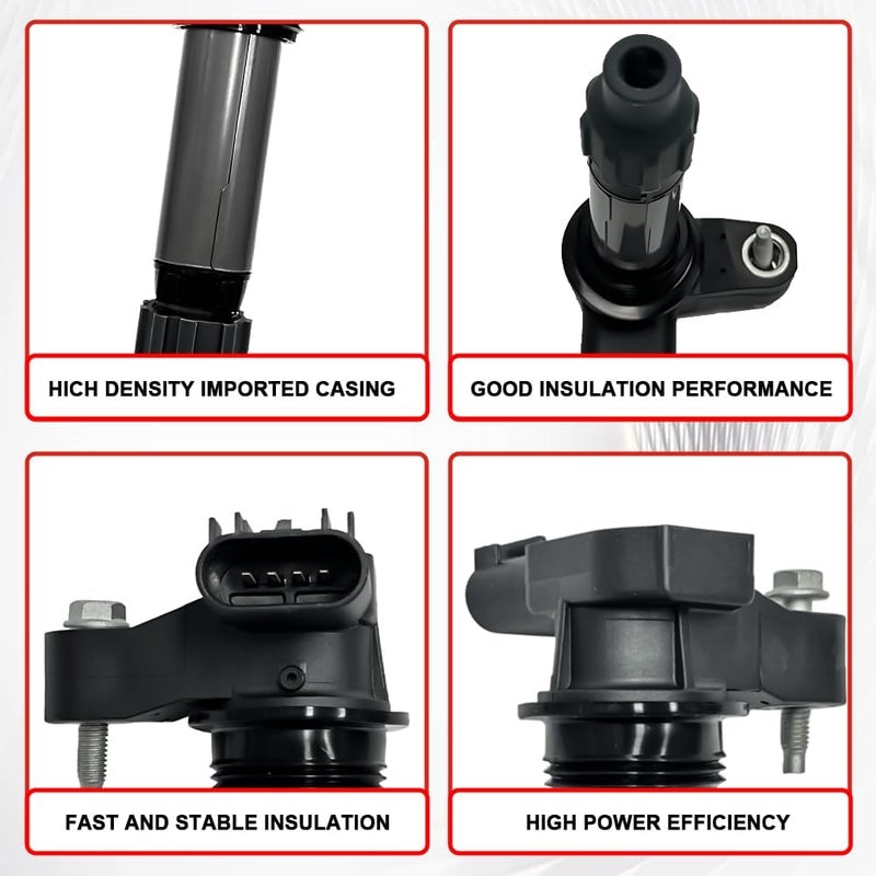 NITOYO UF569 Ignition Coil Pack and 5367 Iridium Spark Plugs Set for Chevy, Buick, Cadillac, GMC (2007-2021) - Image 4