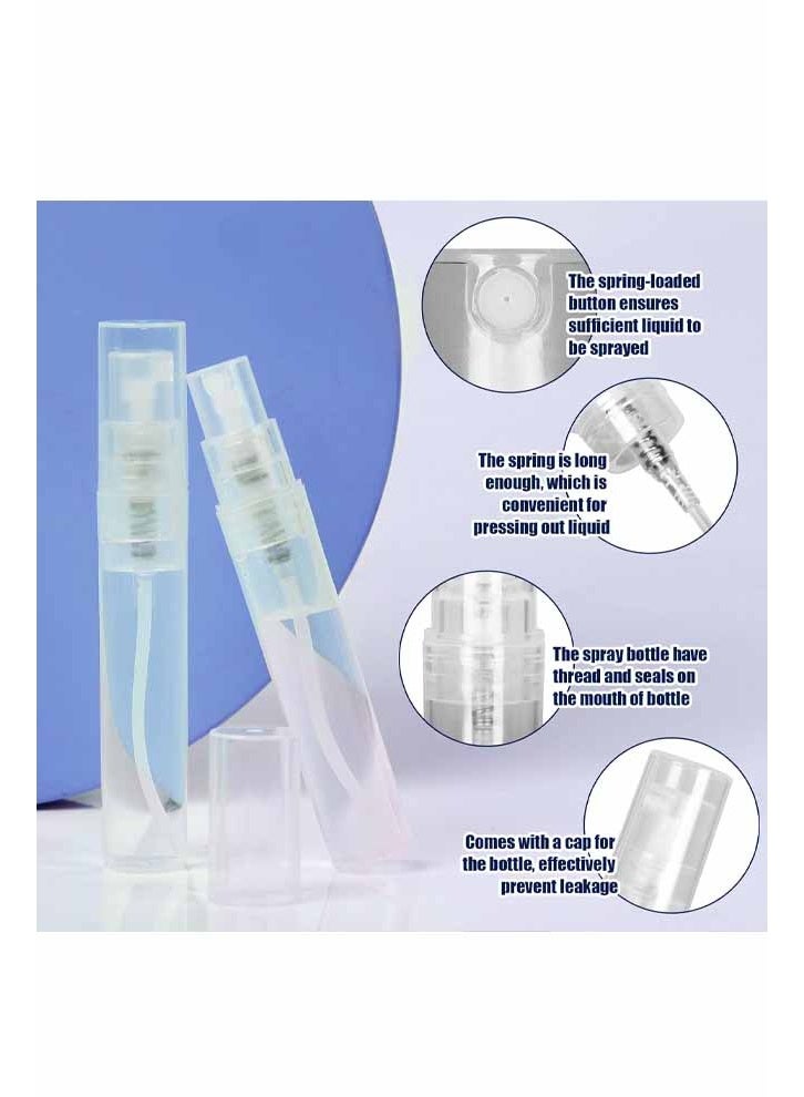 30Pack Mini Spray Bottle,  5ml Mini Plastic Spray Bottle Empty, Fine Mist Refillable Mini Perfume Bottle, Perfume Atomizer, Small Sample Containers, Plastic Portable Travel Bottle, Clear - Image 4