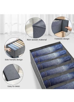 Generic 2 Pieces - Wardrobe & Drawer Clothes Organizer ( 6 Grids ) Foldable - Grey  - Image 3