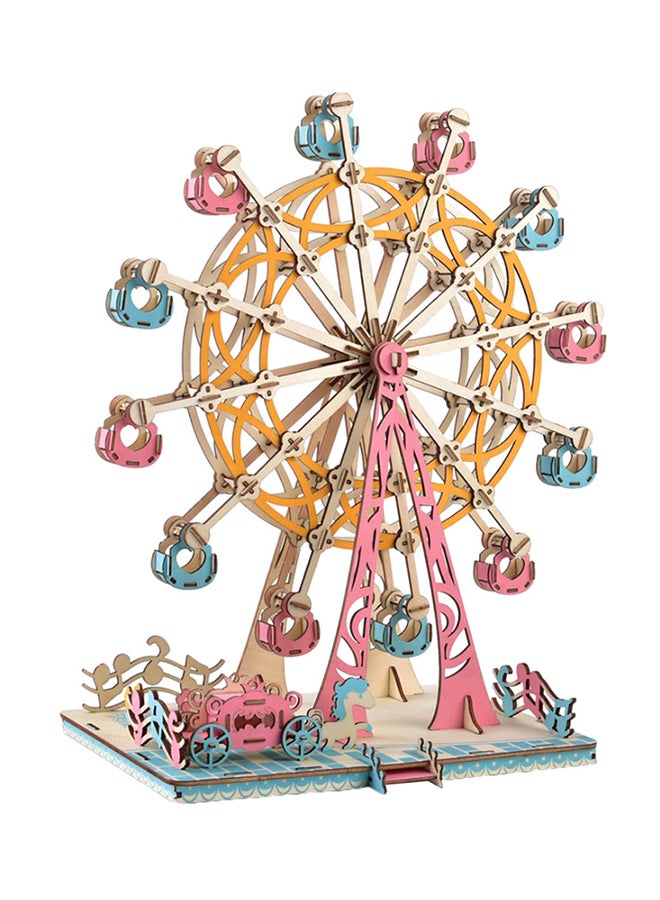 إسكدنيا لعبة أحجيات تركيب قطع ثلاثية الأبعاد على شكل عجلة هابي فيريس يمكنك تركيبها بنفسك - Image 1