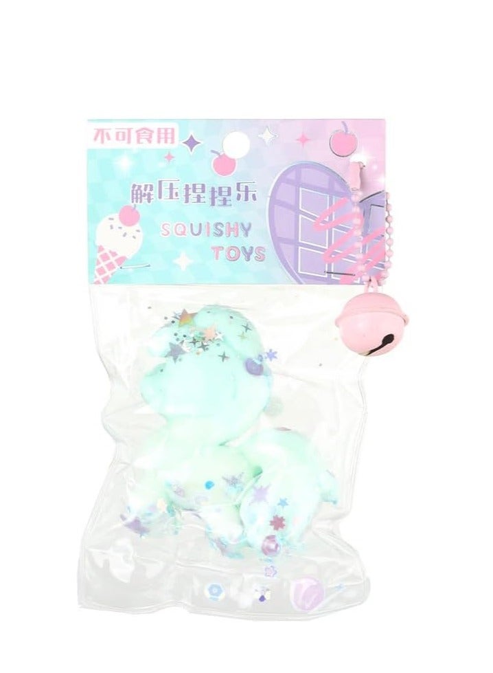 Unicorn foam toy for children, turquoise