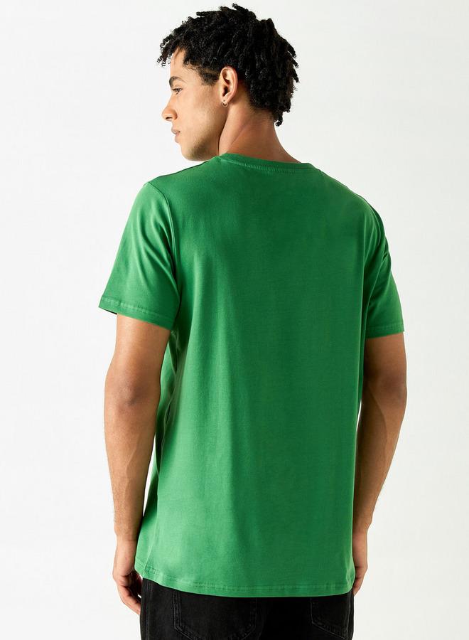 SP Characters Graphic Print Crew Neck T-shirt with Short Sleeves - Image 3