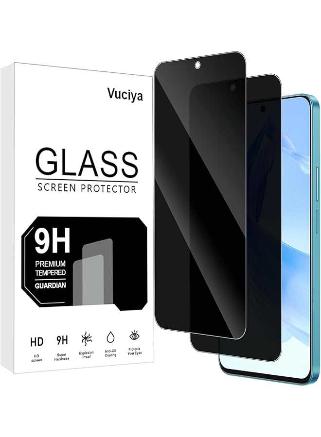 erorex 2 Pack Privacy Screen Protector Compatible With Honor 90 Lite 5G Anti Spy Tempered Glass 9H Hardness Full Coverage Film Anti Scratch Hd Clear For Honor 90 Lite 5G - Image 1