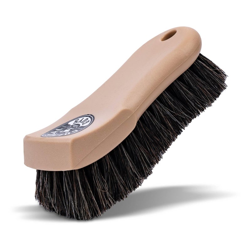 Chemical Guys Long Bristle Horse Hair Leather Cleaning Brush - Gently Cleans Leather Car Interiors, Furniture, Sneakers, Boots, and More - Safe for Natural, Synthetic, Faux, and Pleather - Image 1