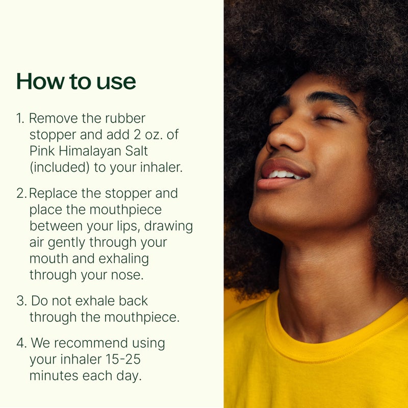 Plant Therapy Pink Himalayan Salt Inhaler w/Pink Himalayan Crystal Salt - Image 2