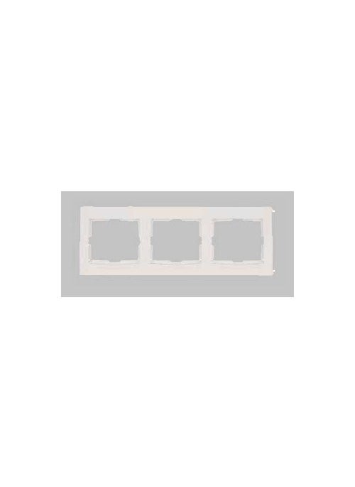 Schneider Electric Schneider Alia Triple Frame Horizontal Cream  - Image 1