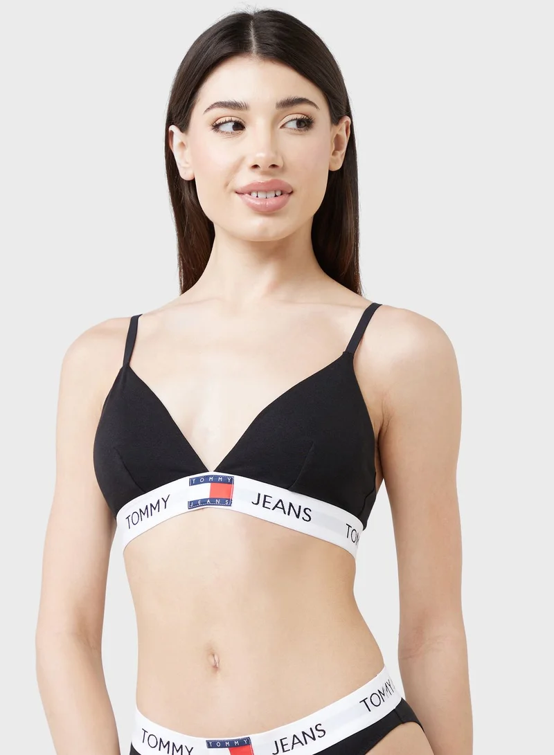 TOMMY JEANS Logo Band Triangle Bra