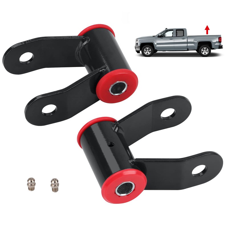 115 Rear Lift Leaf Rear Shackle Kit 710515 Compatible with GMC Sierra 1500 Chevy Silverado 1500 2wd 4wd Truck 19882018