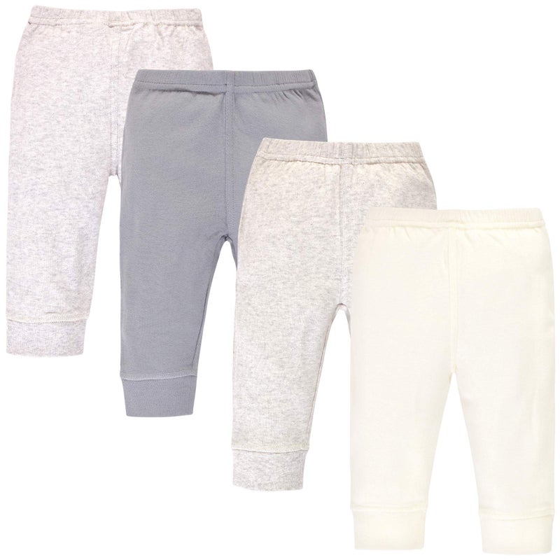 Touched by Nature Touched by Nature Unisex Baby Organic Cotton Pants Heather Gray Oatmeal 912 Months