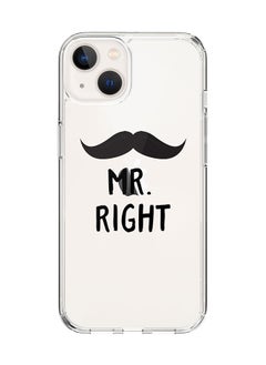 Classic Clear Case for Apple iPhone 15 Hybrid Soft Case Flexible Edges Anti Drop TPU PC Gel Thin Transparent Cover [ Designed for Apple iPhone 15 ] - Mr. Right