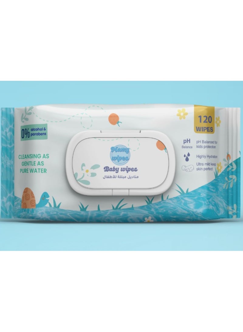 MAMY WIPES Baby Wipes 120 Wipes - Image 1