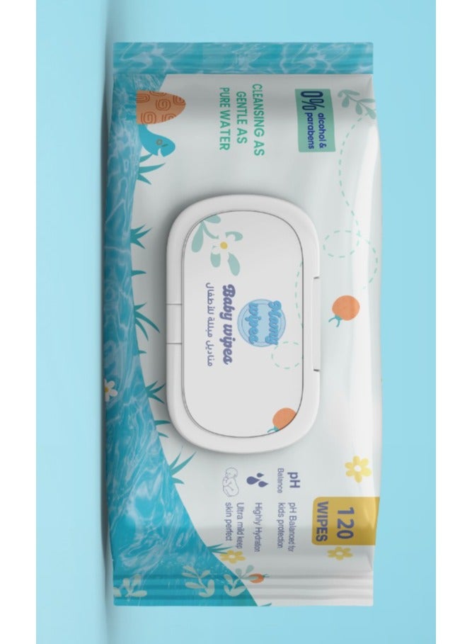 MAMY WIPES Baby Wipes 120 Wipes - Image 2