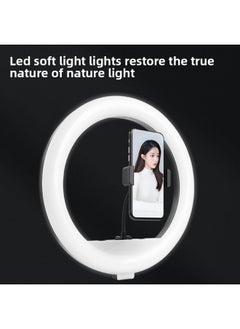 General 18-inch Mobile Phone Live Ring Fill Light Portable Photography Beauty Usb Charging Outdoor Floor Tripod-Light Source Color:18-inch Fill Light + Metal Head + Machine Position  - Image 3