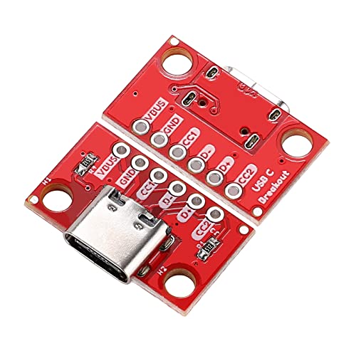 Teansic 5 Pcs USB Type C Breakout Serial Basic Breakout Female Connector 16P PCB Converter Board - Image 2