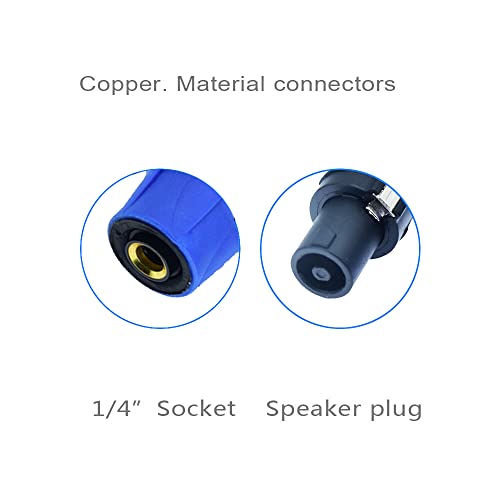 Arklove Speakon to 1/4 Female Adapter na4ljx Connector Upgraded 1/4" inch ts Jack to NL4FC Male Converter are for Converting Cable to NL4FC Plug for pa dj Speaker/Amplifier/Mixer (Adapter - 4PCS) - Image 5