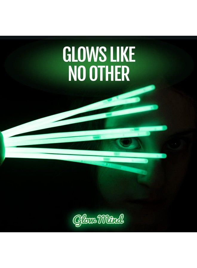 Glow Mind 300 Ultra Bright Glow Sticks Bulk Glow In The Dark Party Supplies Pack 8" Glowsticks Party Favors With Bracelets And Necklaces  - Image 3