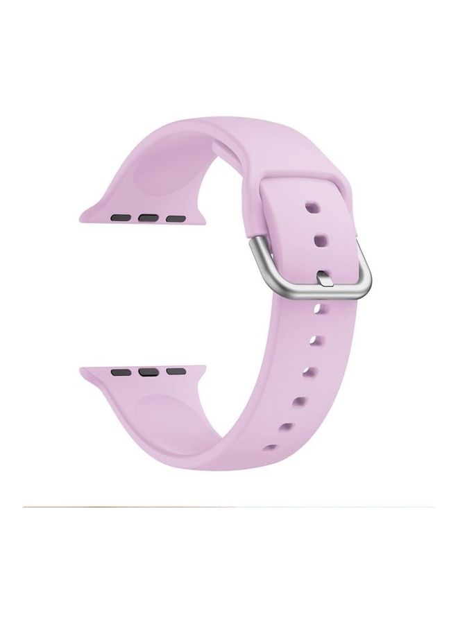 NIBEMINENT Ethnic Replacement Watchband for Apple Watch Series 1/2/3/4/5/6/7/SE 38/40/41mm Lavender - Image 1