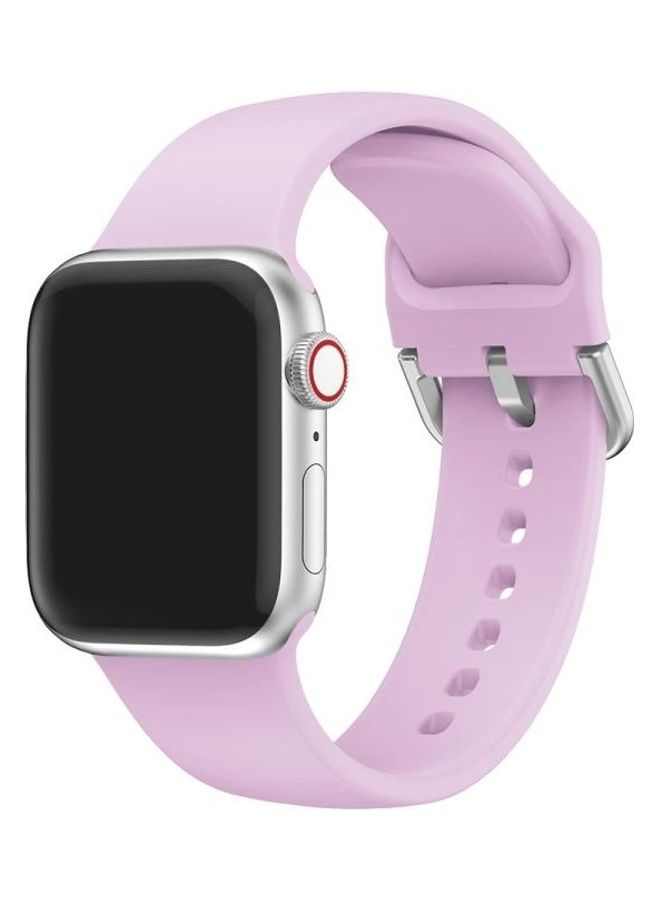 NIBEMINENT Ethnic Replacement Watchband for Apple Watch Series 1/2/3/4/5/6/7/SE 38/40/41mm Lavender - Image 2