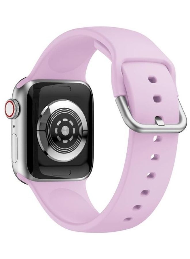 NIBEMINENT Ethnic Replacement Watchband for Apple Watch Series 1/2/3/4/5/6/7/SE 38/40/41mm Lavender - Image 3