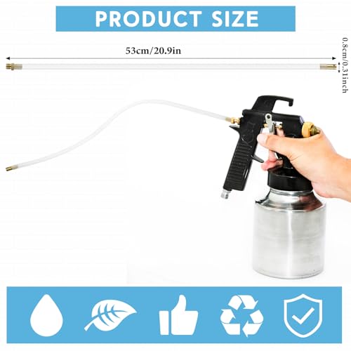 Kittmip 4 Pcs 2087 Spray Can Nozzle Extension Hose 8 mm Undercoating Spray Gun Flexible PVC Hose for Vehicles Cars Trucks - Image 3