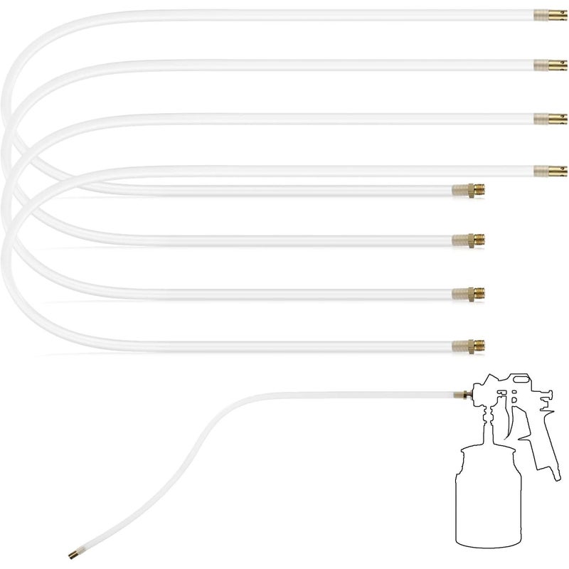 Kittmip 4 Pcs 2087 Spray Can Nozzle Extension Hose 8 mm Undercoating Spray Gun Flexible PVC Hose for Vehicles Cars Trucks - Image 2
