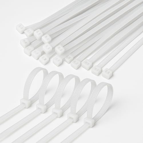 Tidy Fox Self Locking Cable Ties | White | 4 inch x 2.5 mm (10 cm) | 100 nos - Image 1