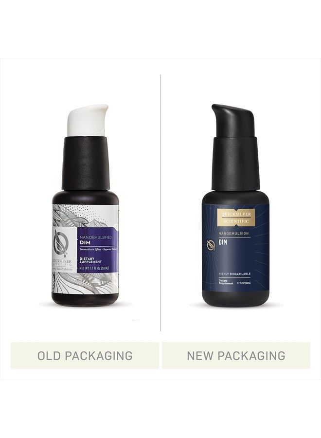 Quicksilver Scientific دي آي إم نانوإيمولسيفيد - مكمل ليبوزومال دي آي إم لدعم توازن الهرمونات الصحية للنساء والرجال - خالي من الصويا لدعم إزالة السموم والمناعة (1.7 أونصة / 50 مل) - Image 2