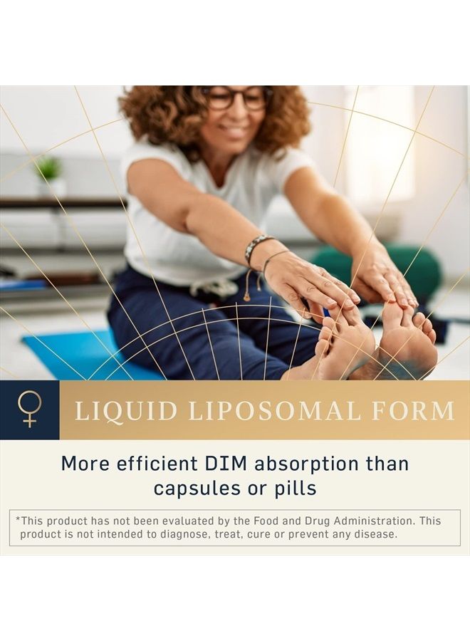 Quicksilver Scientific دي آي إم نانوإيمولسيفيد - مكمل ليبوزومال دي آي إم لدعم توازن الهرمونات الصحية للنساء والرجال - خالي من الصويا لدعم إزالة السموم والمناعة (1.7 أونصة / 50 مل) - Image 4