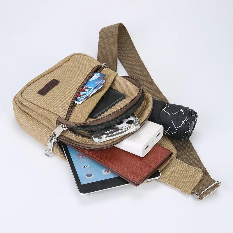 2025 Oxford Fabric Men's Chest Bag Street Style Large Capacity Crossbody Shoulder Bag - Image 3