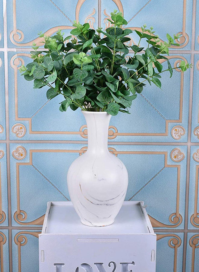 2-Piece Artificial Eucalyptus Leaf Silk Greenery Bushes Plants Green 48X38centimeter - Image 3