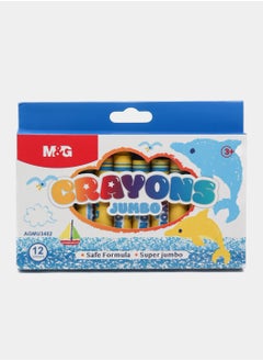 M&G M&G Jumbo Wax Crayons 12 Colours No: AGMU3402  - Image 1