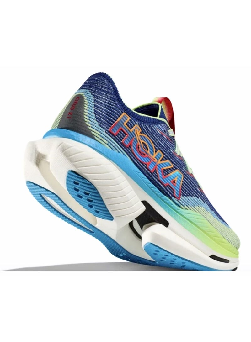 هوكا ون ون حذاء جري رجالي من هوكا سييلو X1 "أزرق أخضر" – بنعل PEBA ولوحة كربون - Image 4