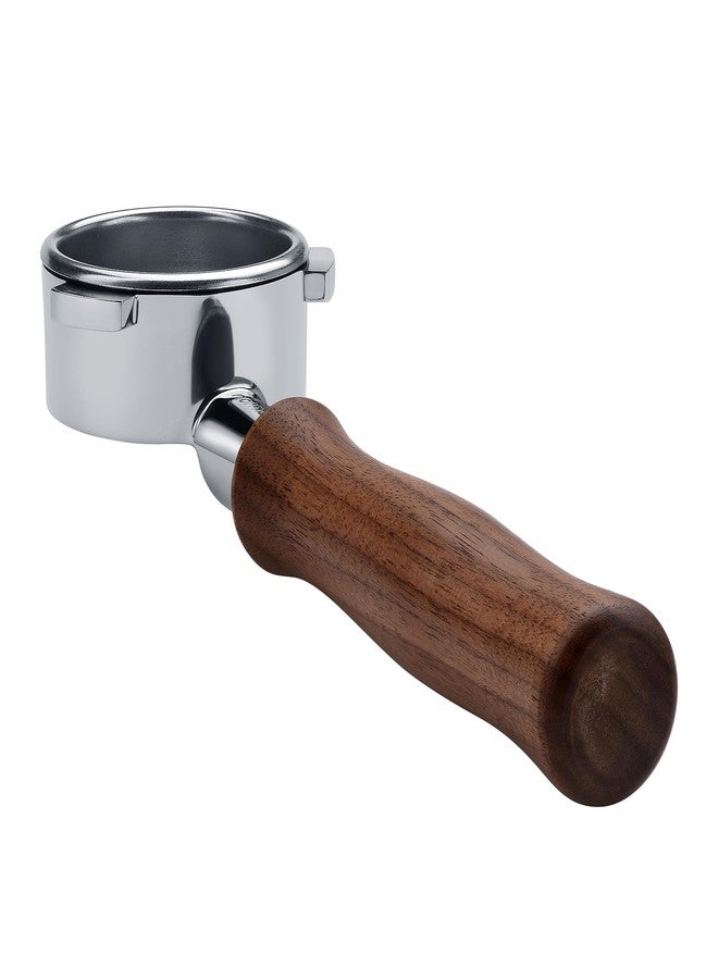 Normcore 54mm Bottomless Portafilter, Naked Portafilter Fits Breville Sage Barista Express Machines, 18g Filter Basket Included, Genuine American Walnut Handle - Image 2