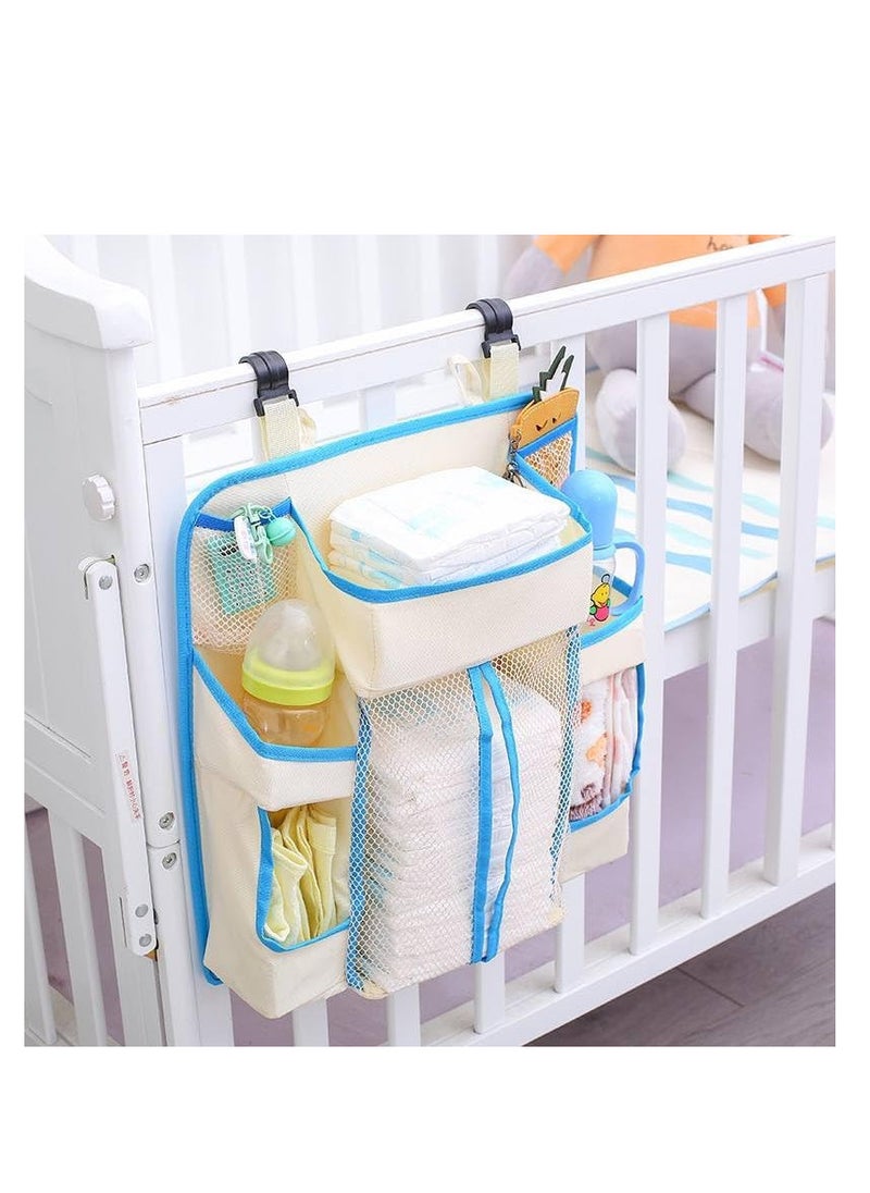 The baby supplies organizer fits the crib side organizer  handicraft cabinet  crib and diaper changing table