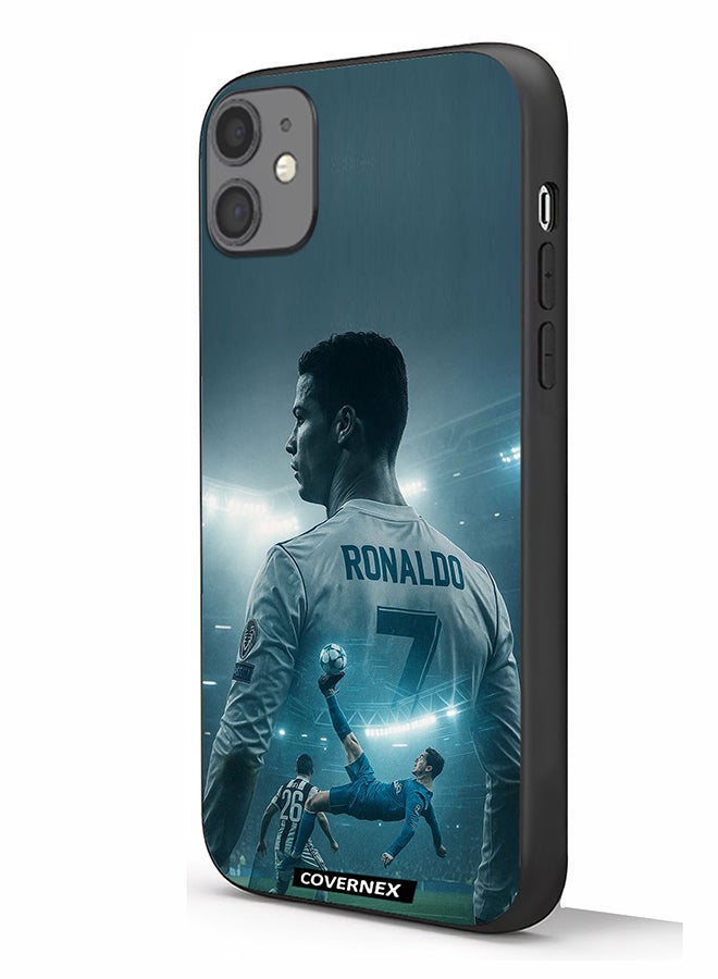 Covernex Apple iPhone 11 Protective Case Cover Printed Featuring Cristiano Ronaldo Iconic Action Shoot - Image 1