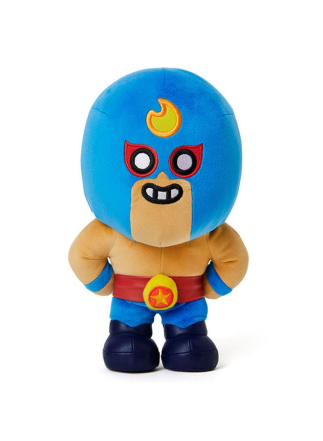 Cartoon Wilderness Chaos Spike Doll Surrounding Plush Lyon Doll Hero Toy Hand-Play Game-Specification:17*20* 21cm-Color:El Primo - Image 1