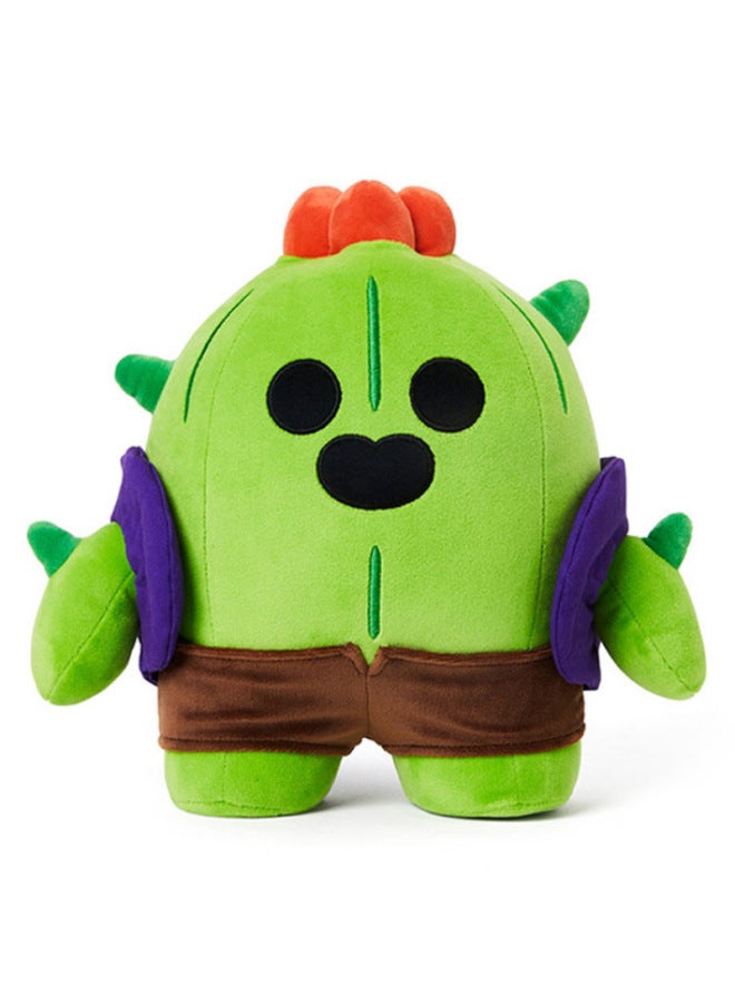 Cartoon Wilderness Chaos Spike Doll Surrounding Plush Lyon Doll Hero Toy Hand-Play Game-Specification:17*20* 21cm-Color:El Primo - Image 2