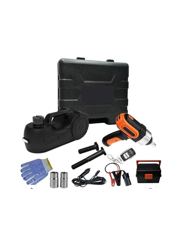 1.5 Ton Hydraulic Car Jack Kit with Tire Wrench - Essential Emergency Tool for Easy Tire Change in Family Cars - Image 1